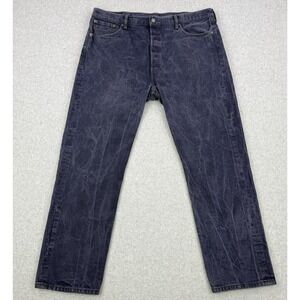 Vintage Levis Jeans Mens 42x34 (Fits 40x30)‎ Blue Marbling 501 XX Button Fly